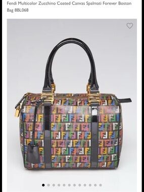 Fendi Zucchino Boston satchel